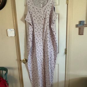 Old Navy Sleep, sleeveless, slub knit henley jumpsuit